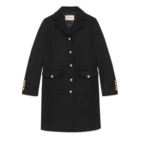 gucci double g wool coat|Gucci Wool Coat with Double.